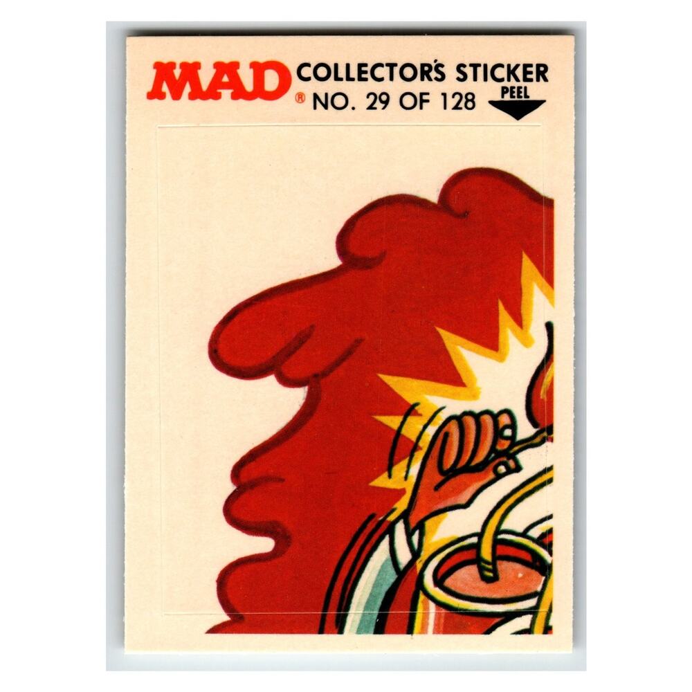 MAD Collectors Sticker #29 of 128 Fleer 1983 Vintage
